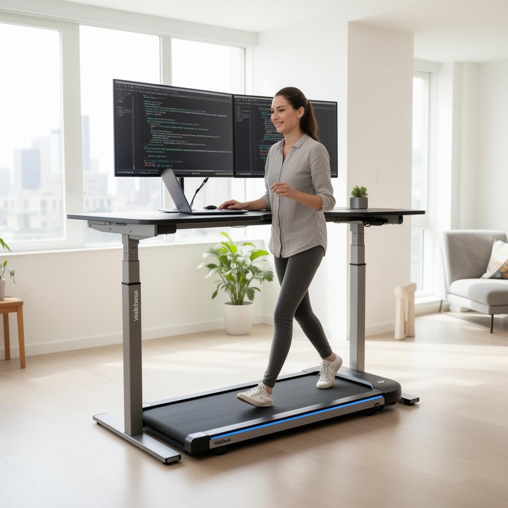 STRIDRO WalkDesk Bundle in bright apartment