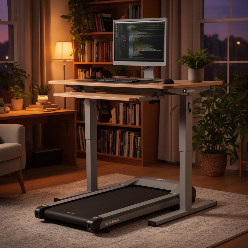 STRIDRO WalkDesk Bundle cozy evening setup