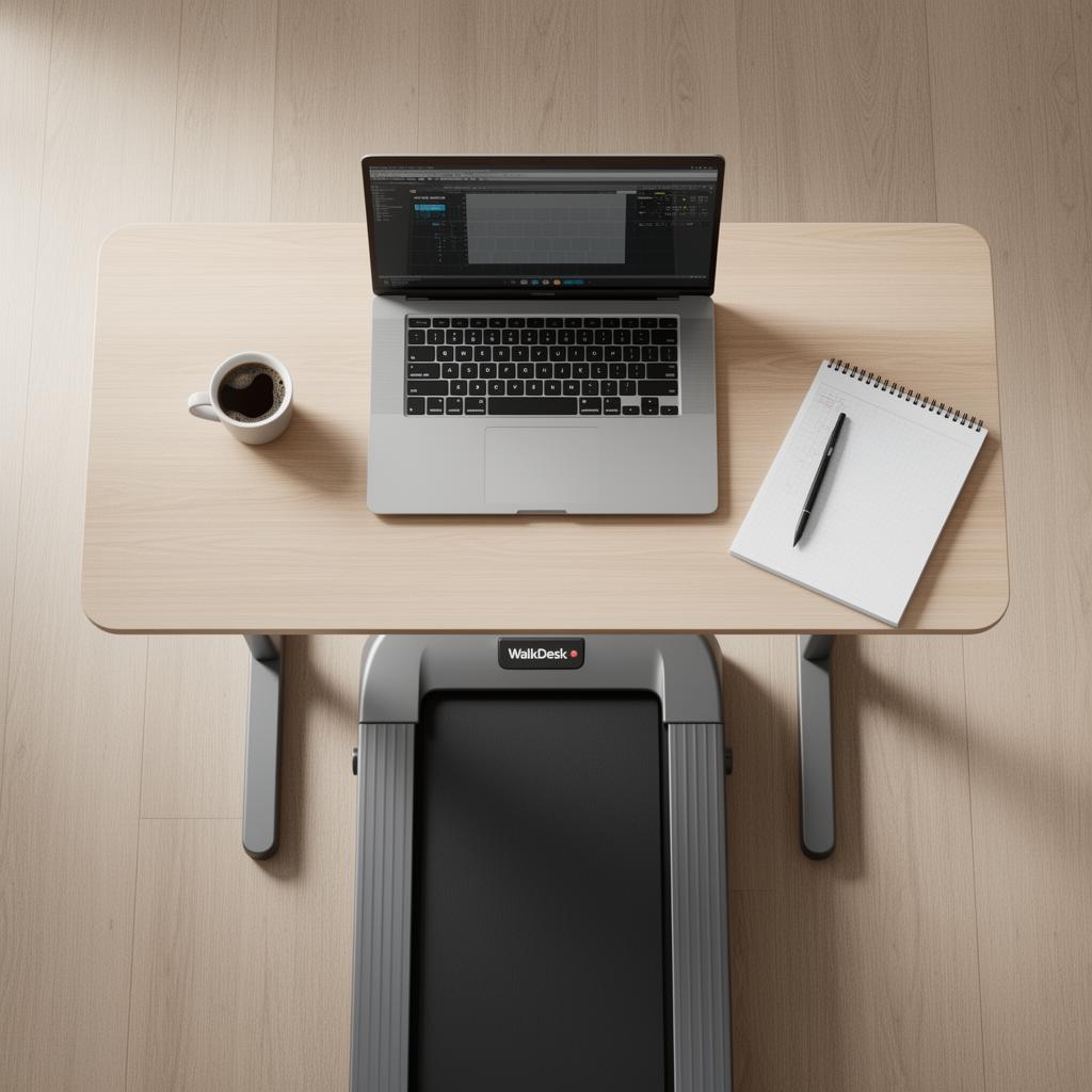 STRIDRO WalkDesk Bundle top-down workspace view